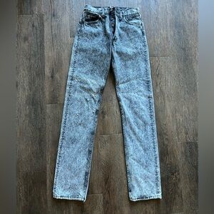 Levis Vintage black stone washed Levi’s.  Size 28/36.  Button fly.